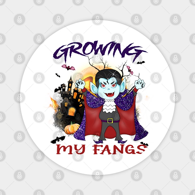 Growing My Fangs Magnet by MZeeDesigns